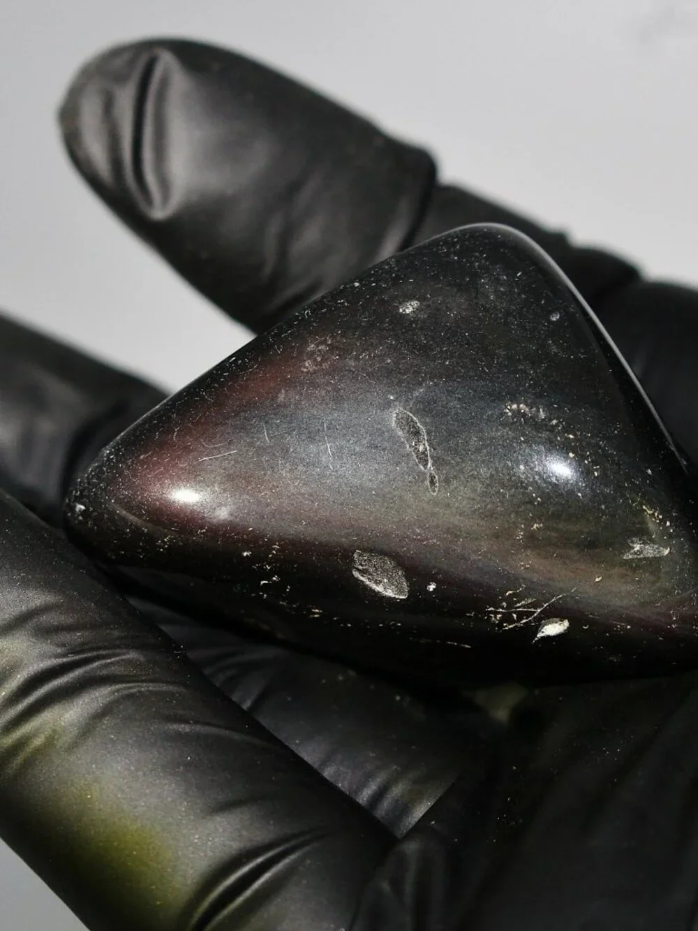39.0g Old Stock Rainbow Obsidian Polished Davis Creek California Rare Stone Rock